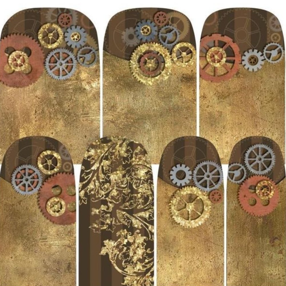 Espionage Cosmetics Nail Wraps- Steampunk ⚙️